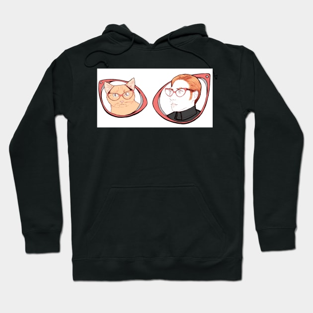 Hux and Millicent in cat eye glasses Hoodie by RekaFodor